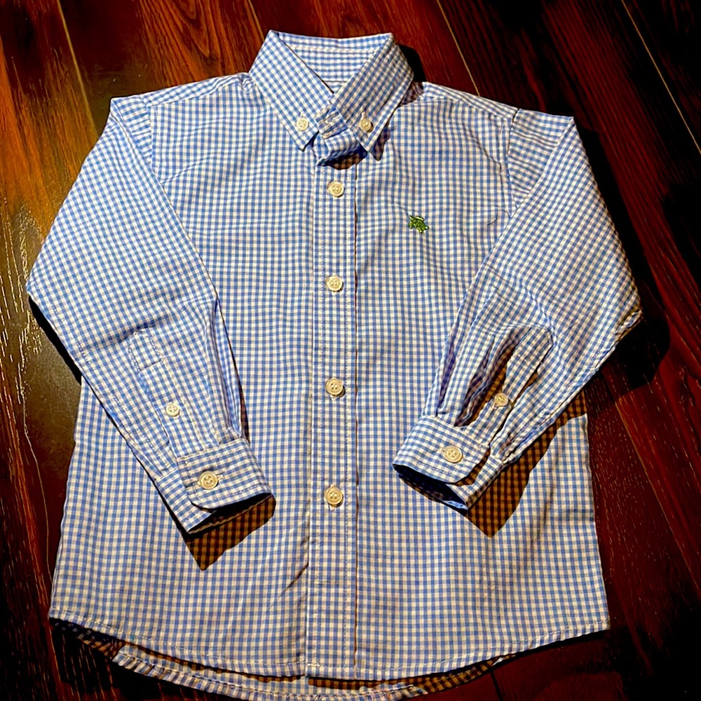 J. Bailey boys gingham button up.